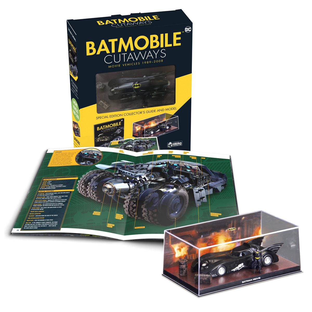 Comic Batimobile Cutaways The Movie 1989 - 2008
