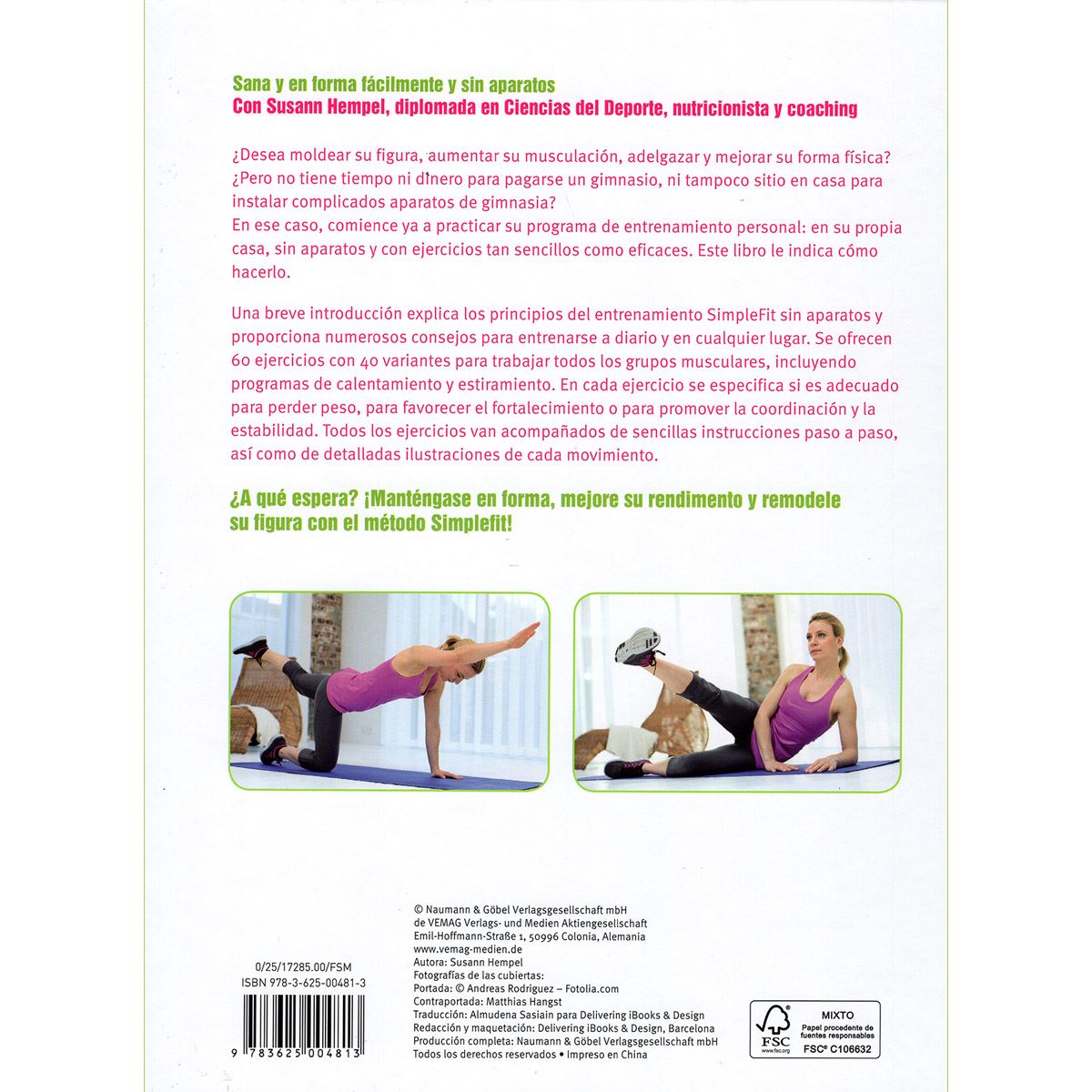 Gimnasia para mujeres sin aparatos