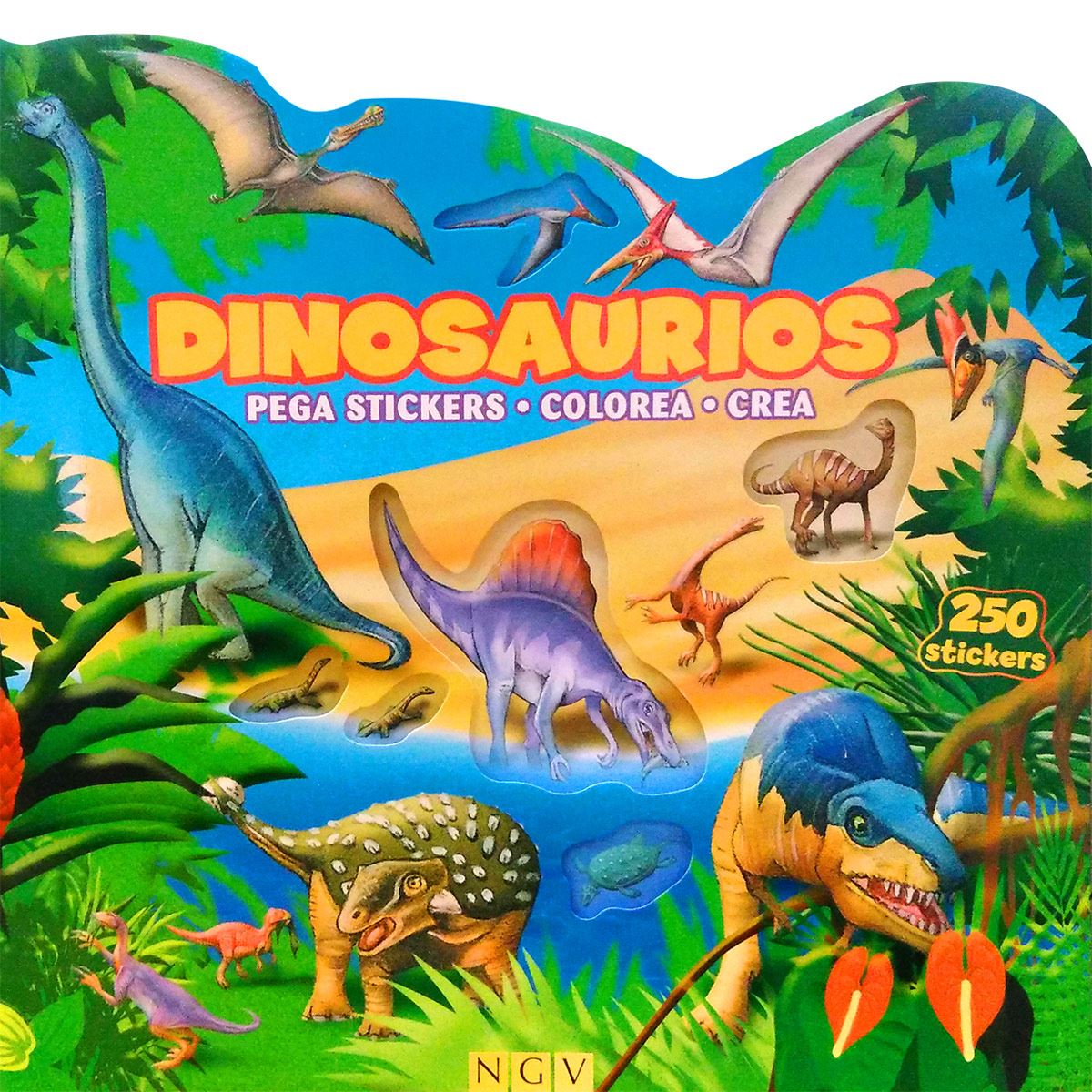Mis 250 pegatinas de dinosaurios