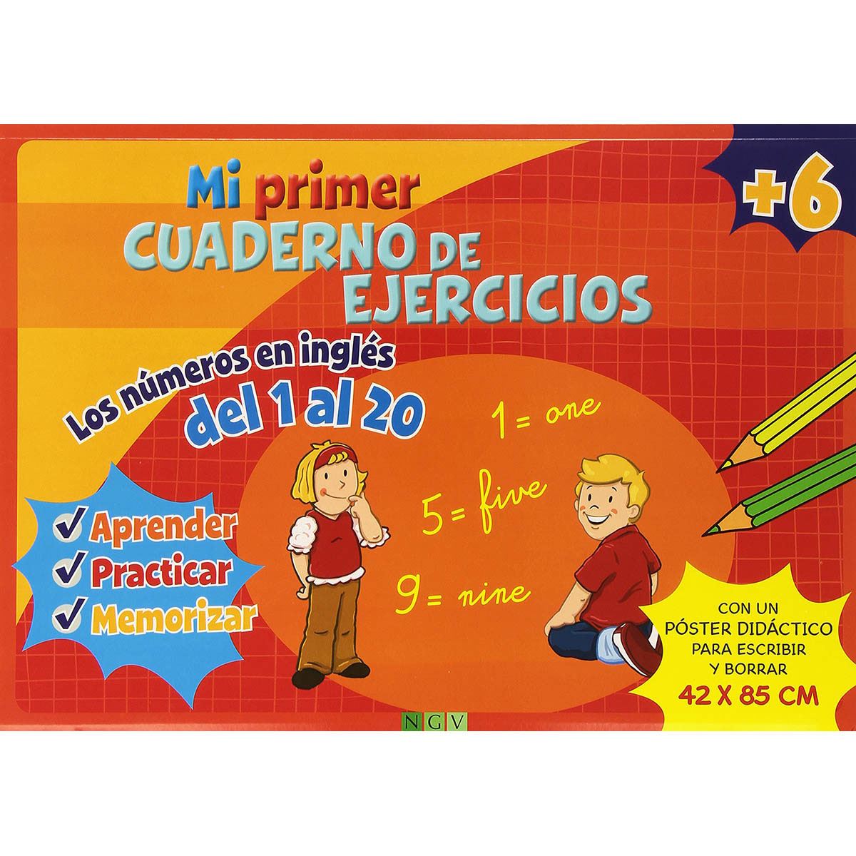 Los números en inglés del 1 al 20 (Mi primer cuaderno de ejercicios)