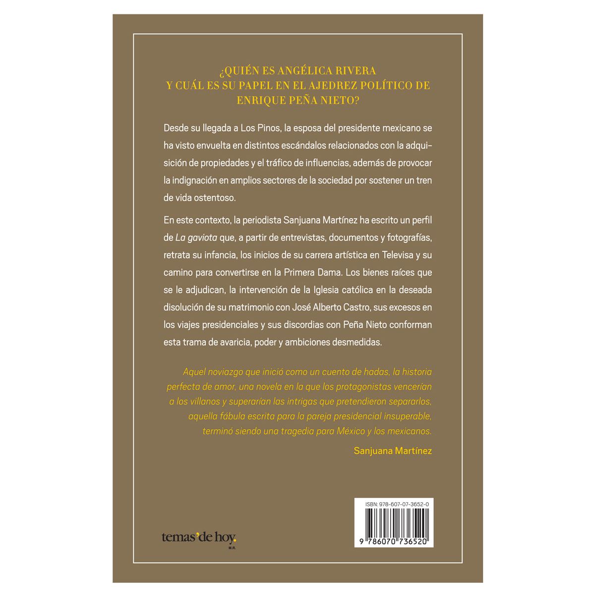 Soy la dueña ( De televisa a los Pinos. La historia de la Primera Dama )