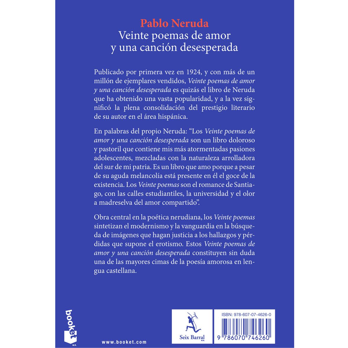 Veinte poemas de amor y una canción desesperada