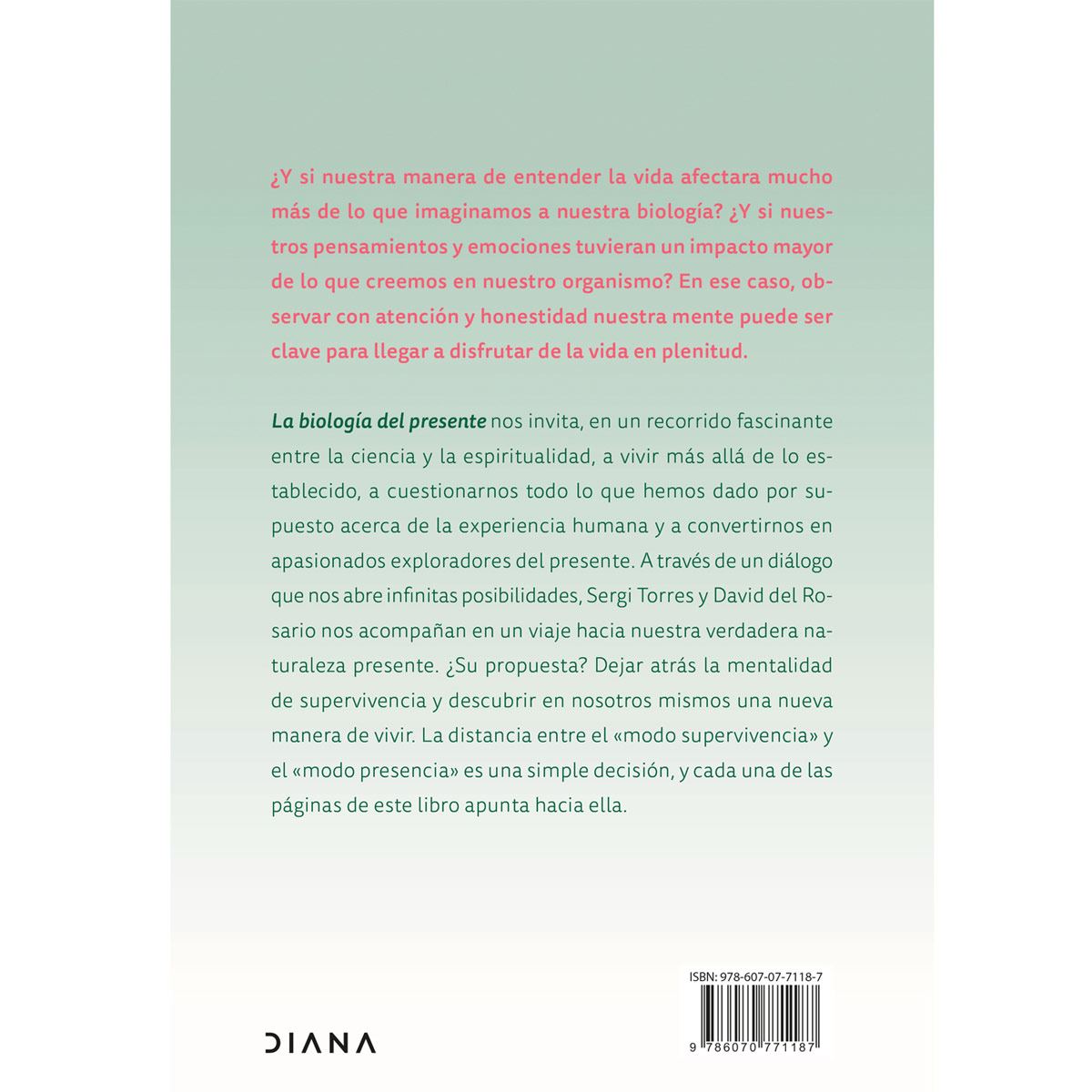 La biología del presente