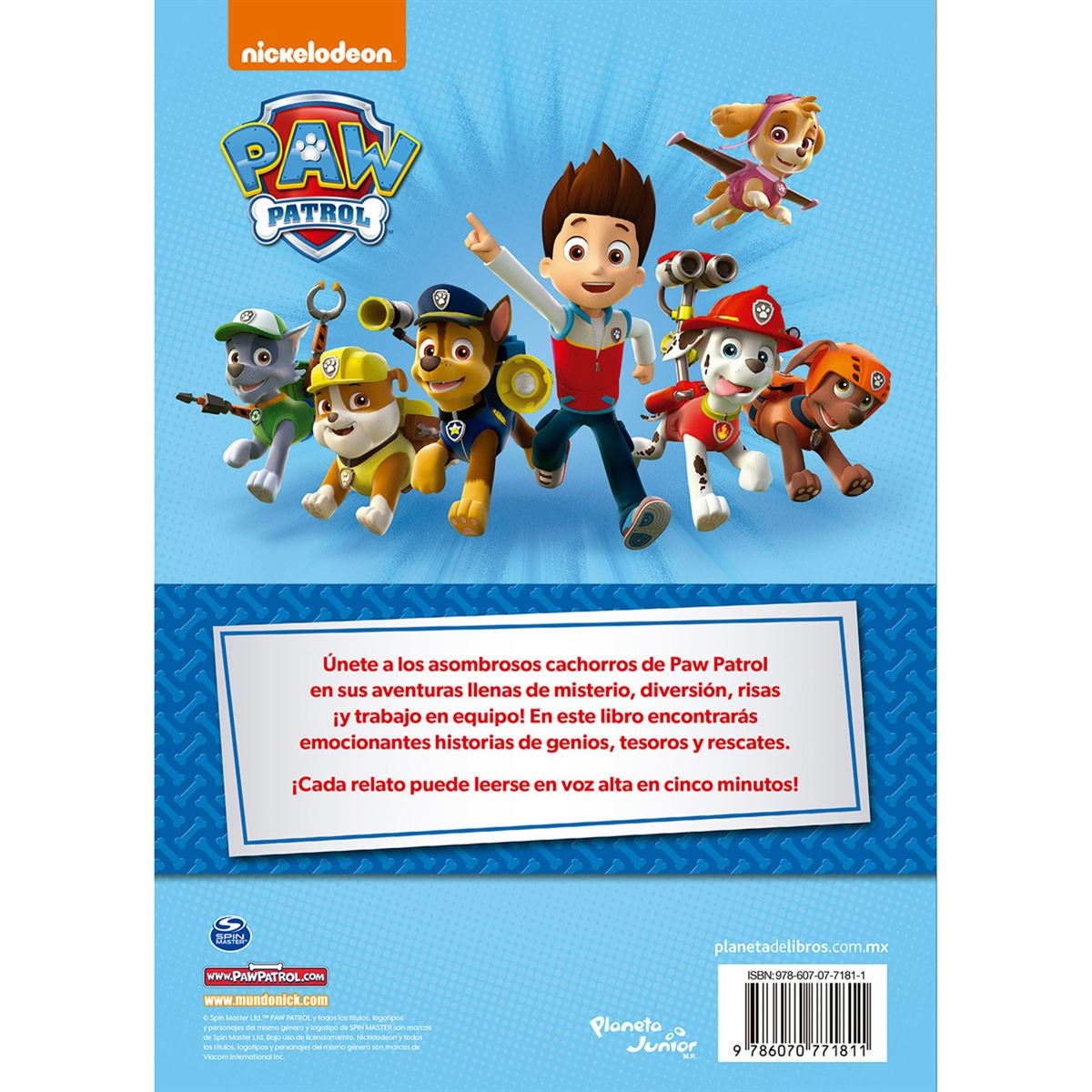 Cuentos de 5 minutos con la patrulla de cachorros