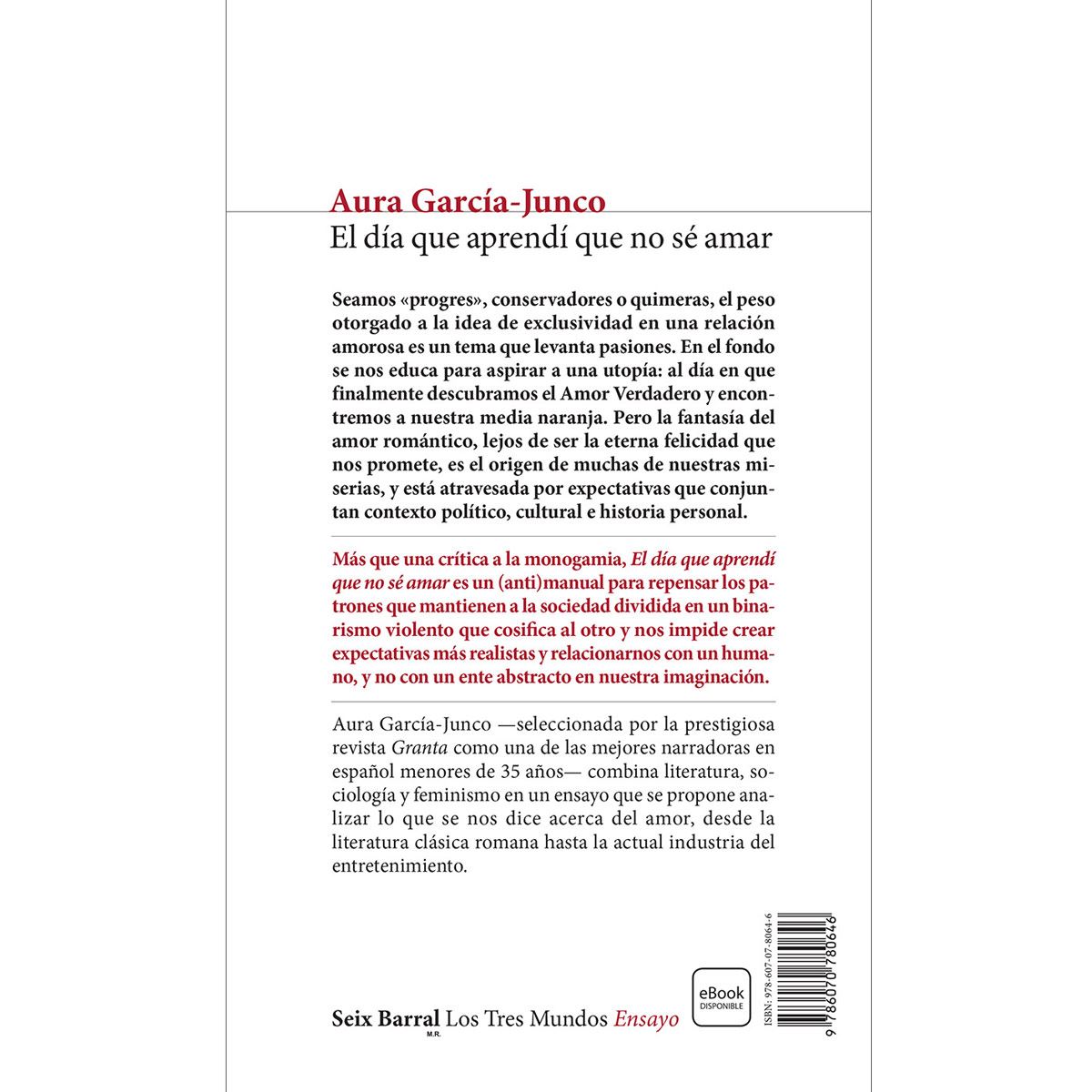 El día que aprendí que no sé amar