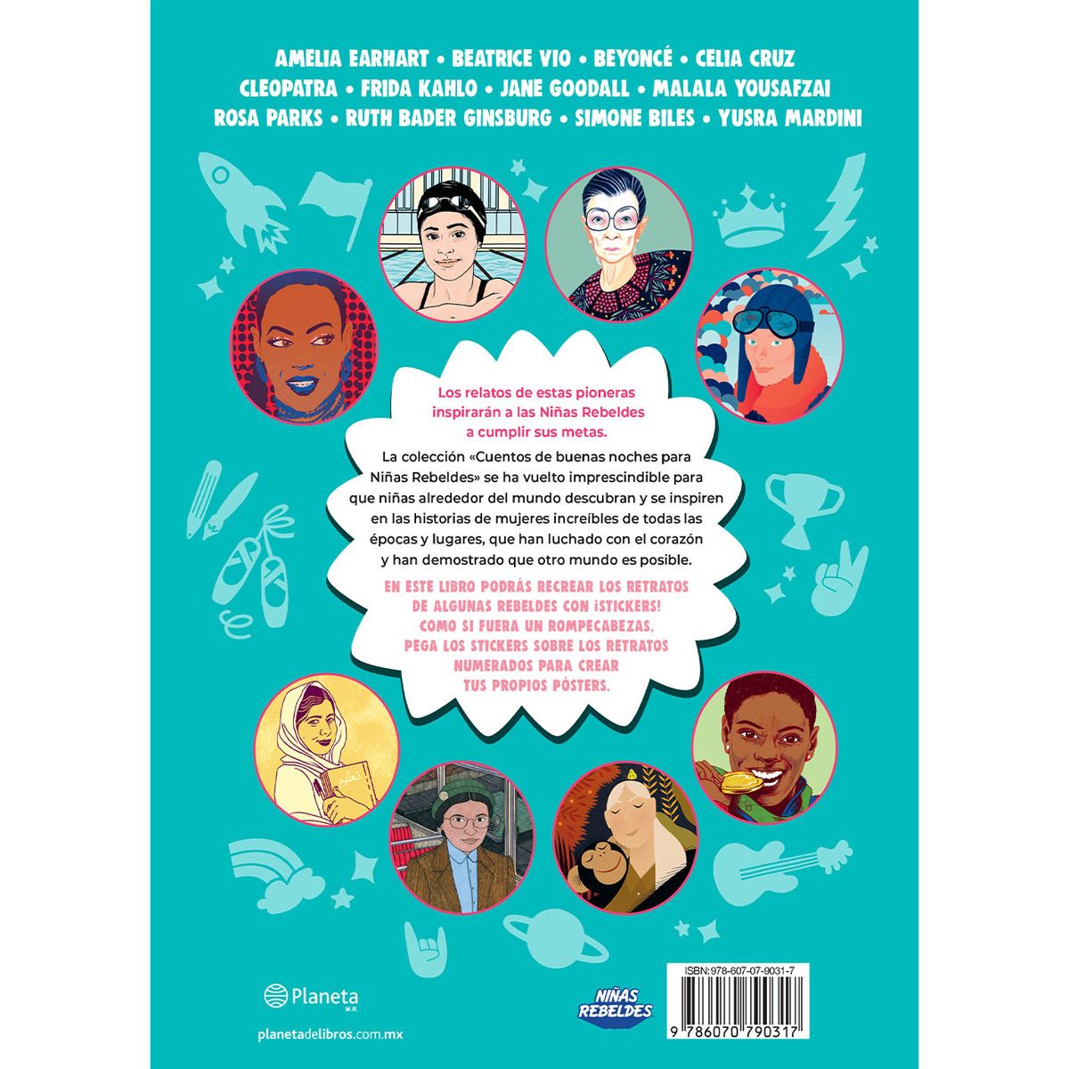 Cuentos de buenas noches para niñas rebeldes. Las niñas rebeldes se mantienen unidas. Libro de stickers
