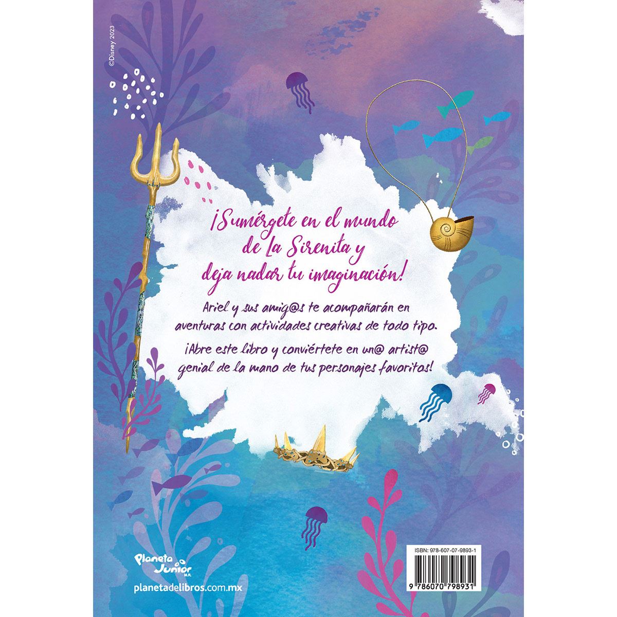 La sirenita. Libro de arte bajo el mar