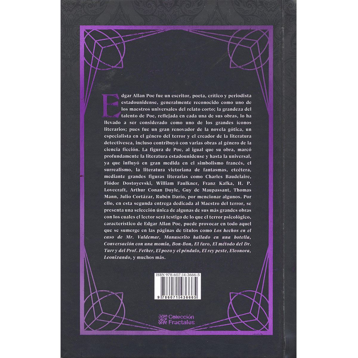 Edgar Allan Poe: Narrativa Del Maestro Del Terror