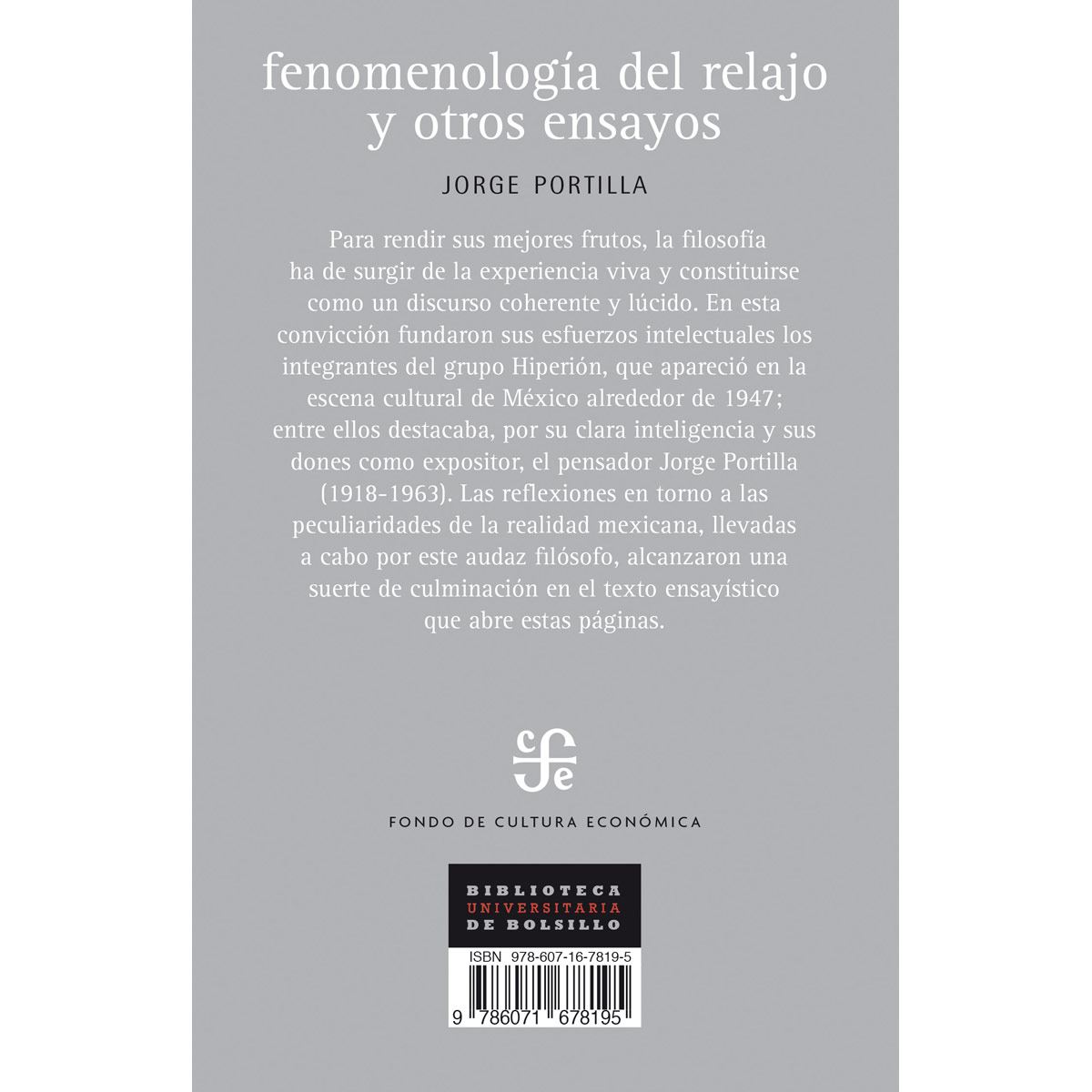 Fenomenología del relajo y otros ensayos