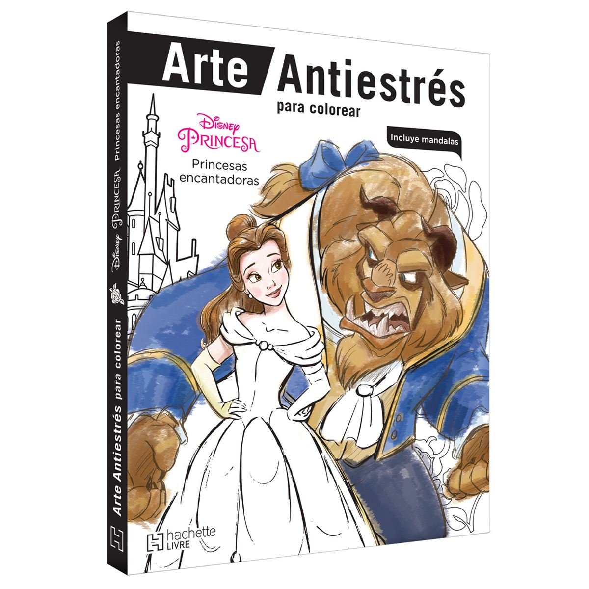 Dibujos para colorear de princesas: Libro para colorear para niñas y niños  de 4 a 8 años o preescolar y primaria l Cuaderno con 50 dibujos de