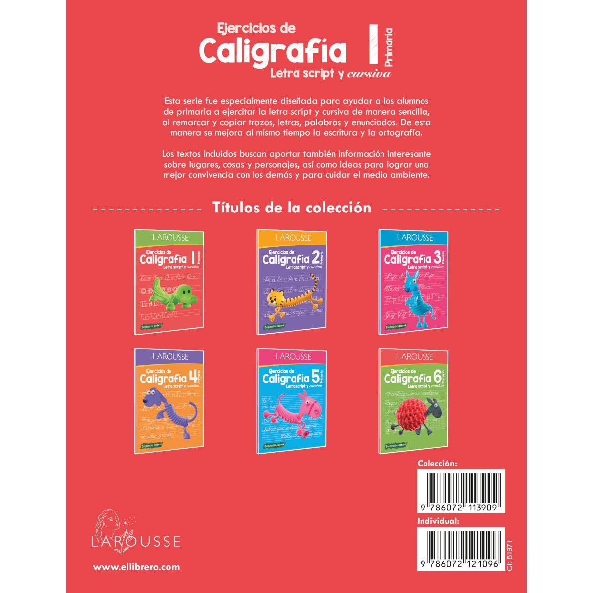 Ejercicios de Caligrafía 1° de primaria