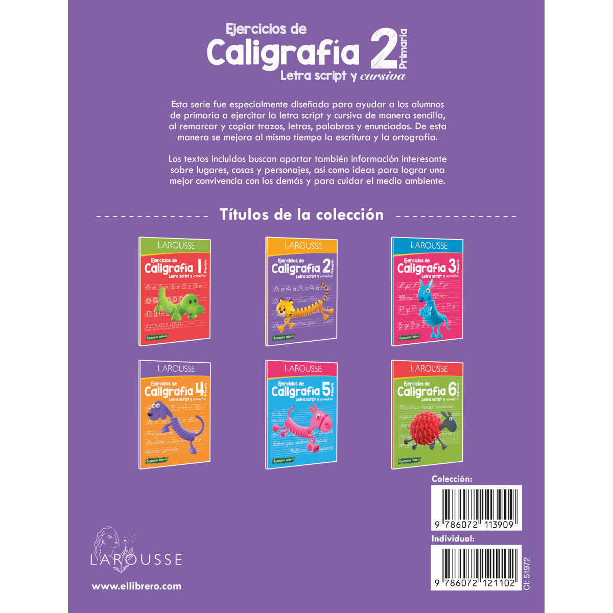 Ejercicios de Caligrafía 2° de primaria