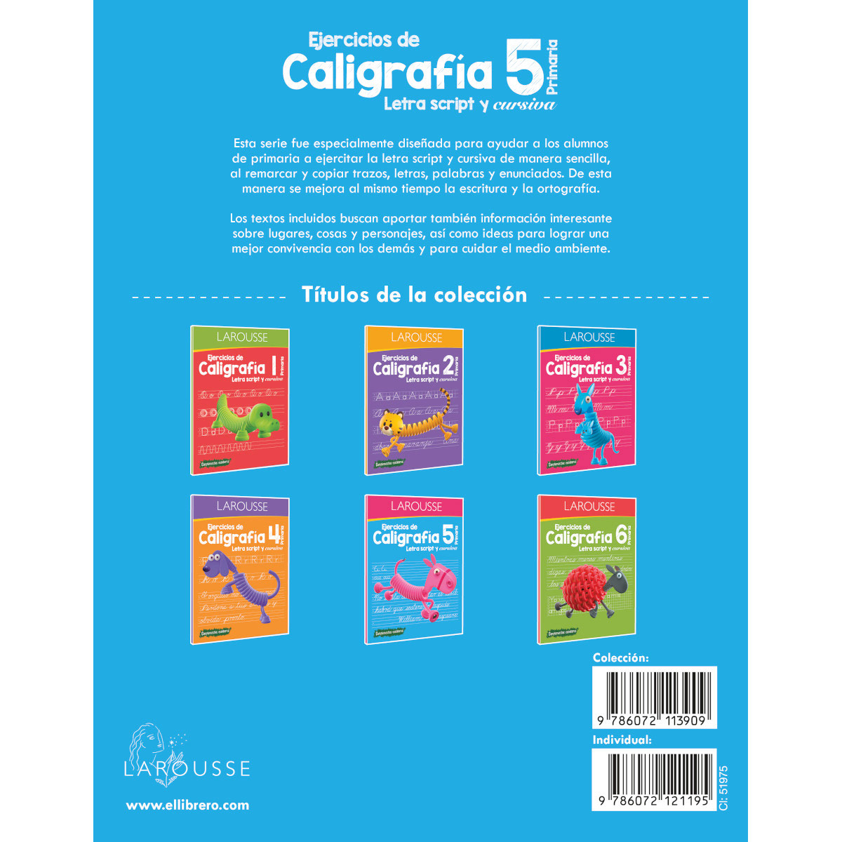 Ejercicios de Caligrafía 5° de primaria