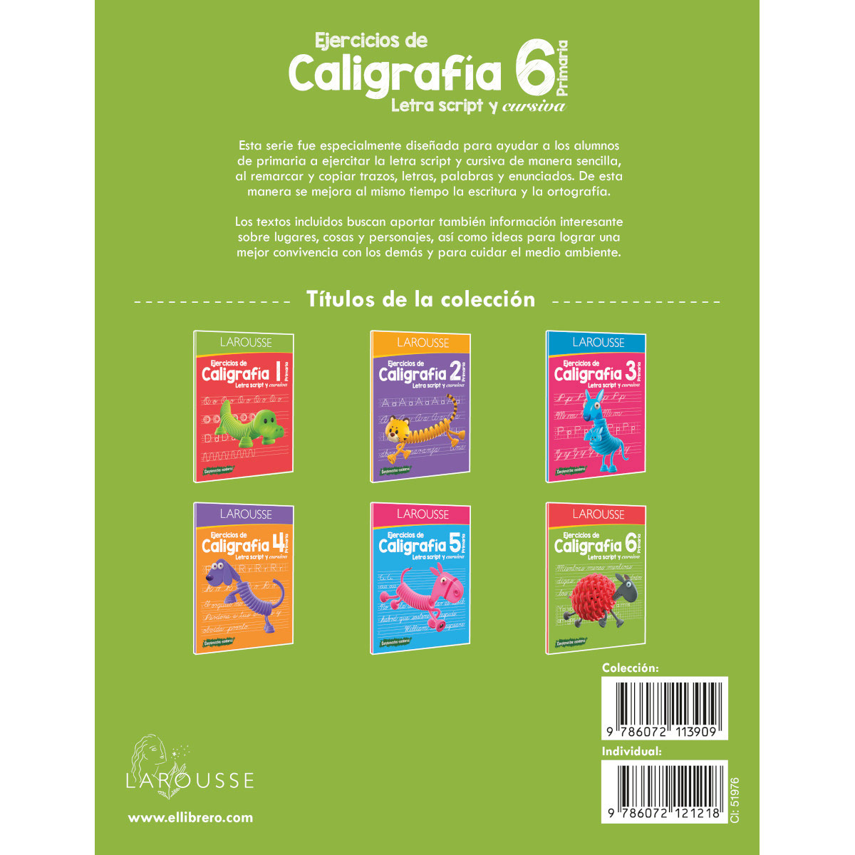 Ejercicios de Caligrafía 6° de primaria