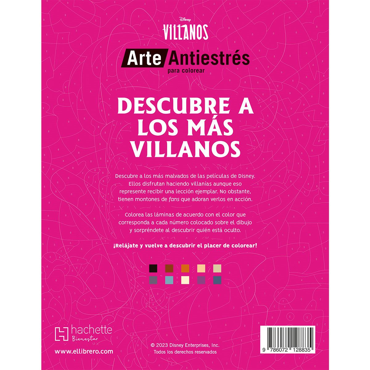 Descubre a los más villanos, arte antiestrés