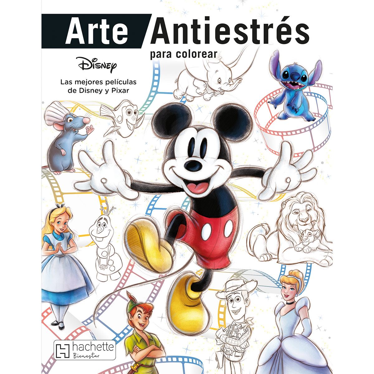 Libro de colorear Disney 100 años de maravillas