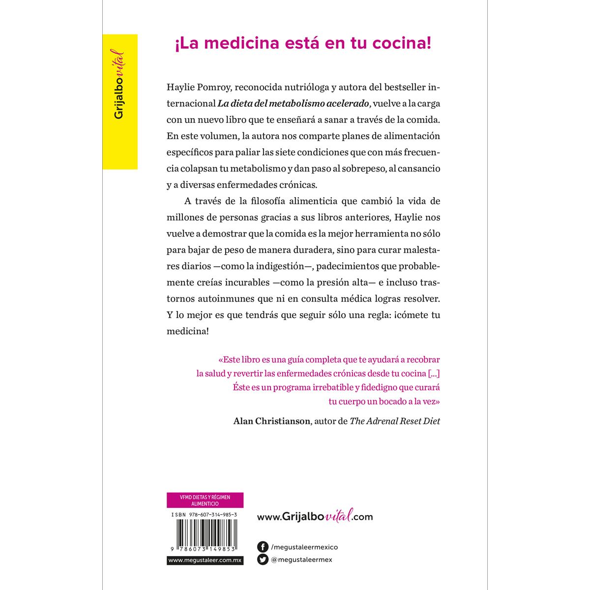 mantenimiento dieta metabolismo acelerados