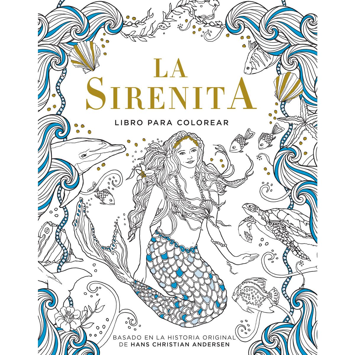 Libro para colorear la sirenita