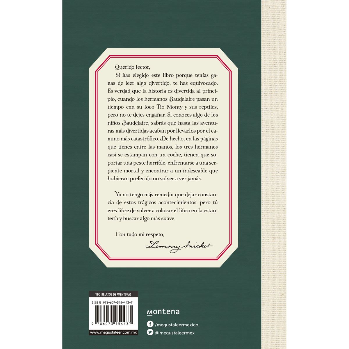 La habitacion de los reptiles. Una serie de eventos desafortunados 2