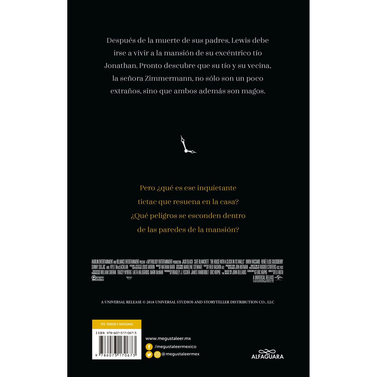 La casa con un reloj en sus paredes (portada de película)