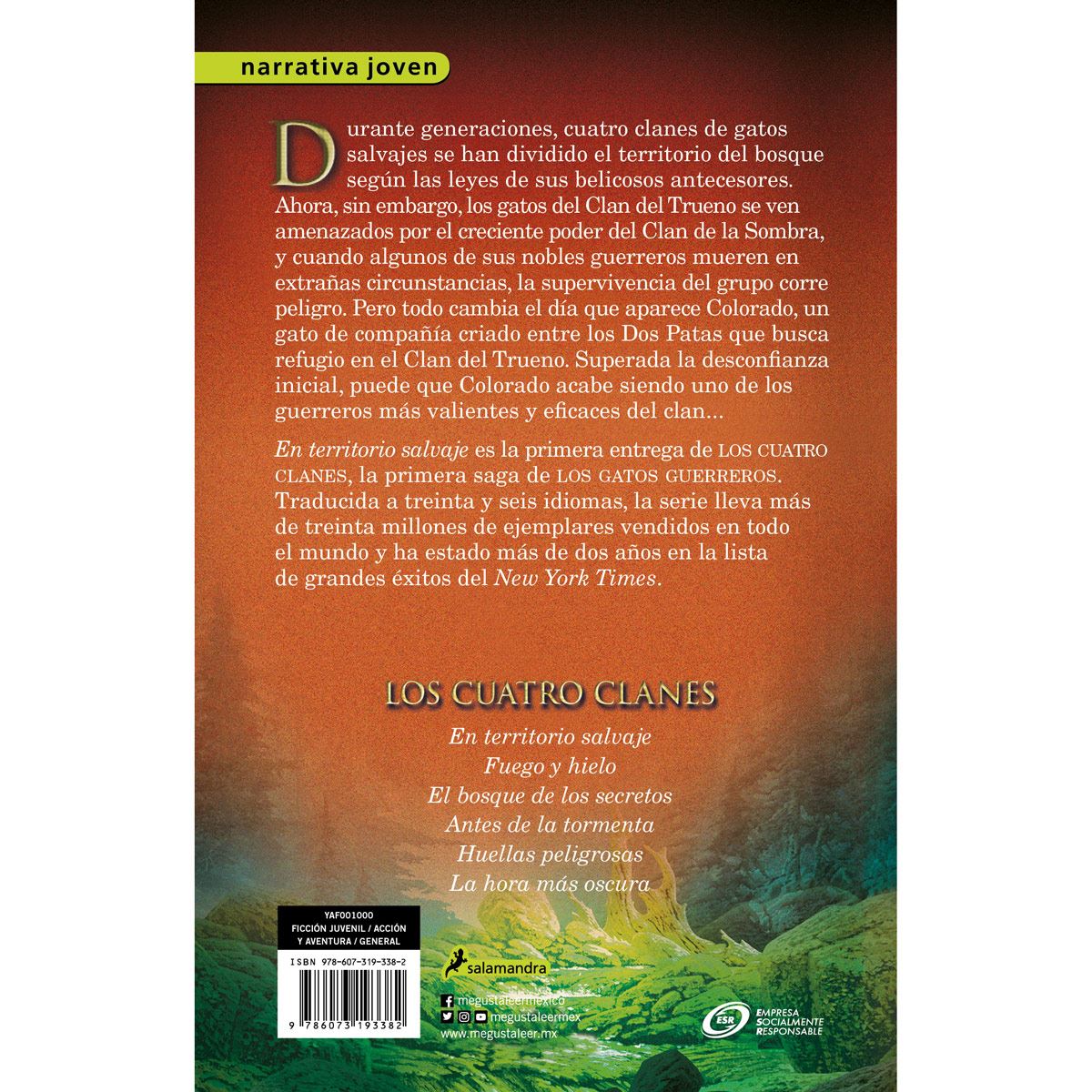 En territorio salvaje (gatos guerreros-los cuatro  clanes)