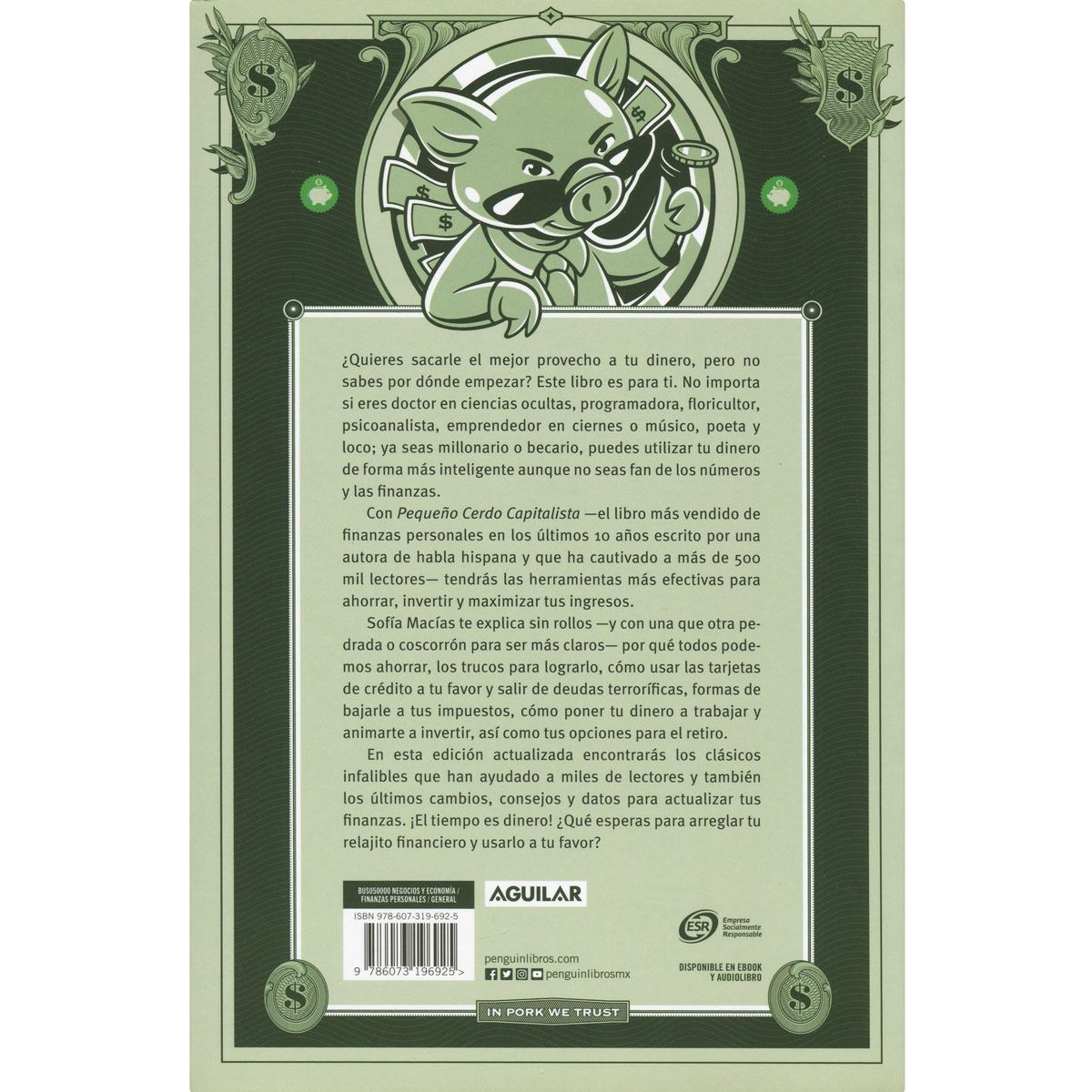 Pequeño cerdo capitalista 10 aniversario edición Sanborns