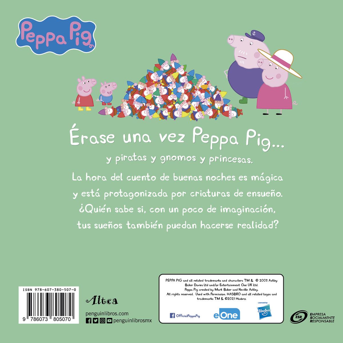 Peppa pig cuentos de piratas, gnomos y princesas para ir a dormir