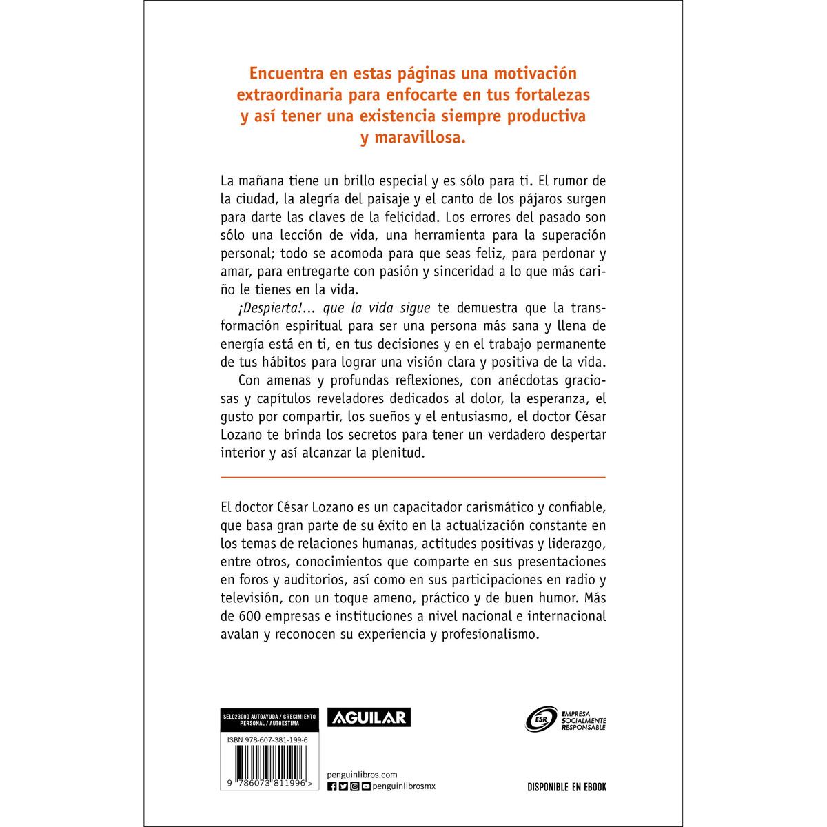 ¡Despierta!... que la vida sigue