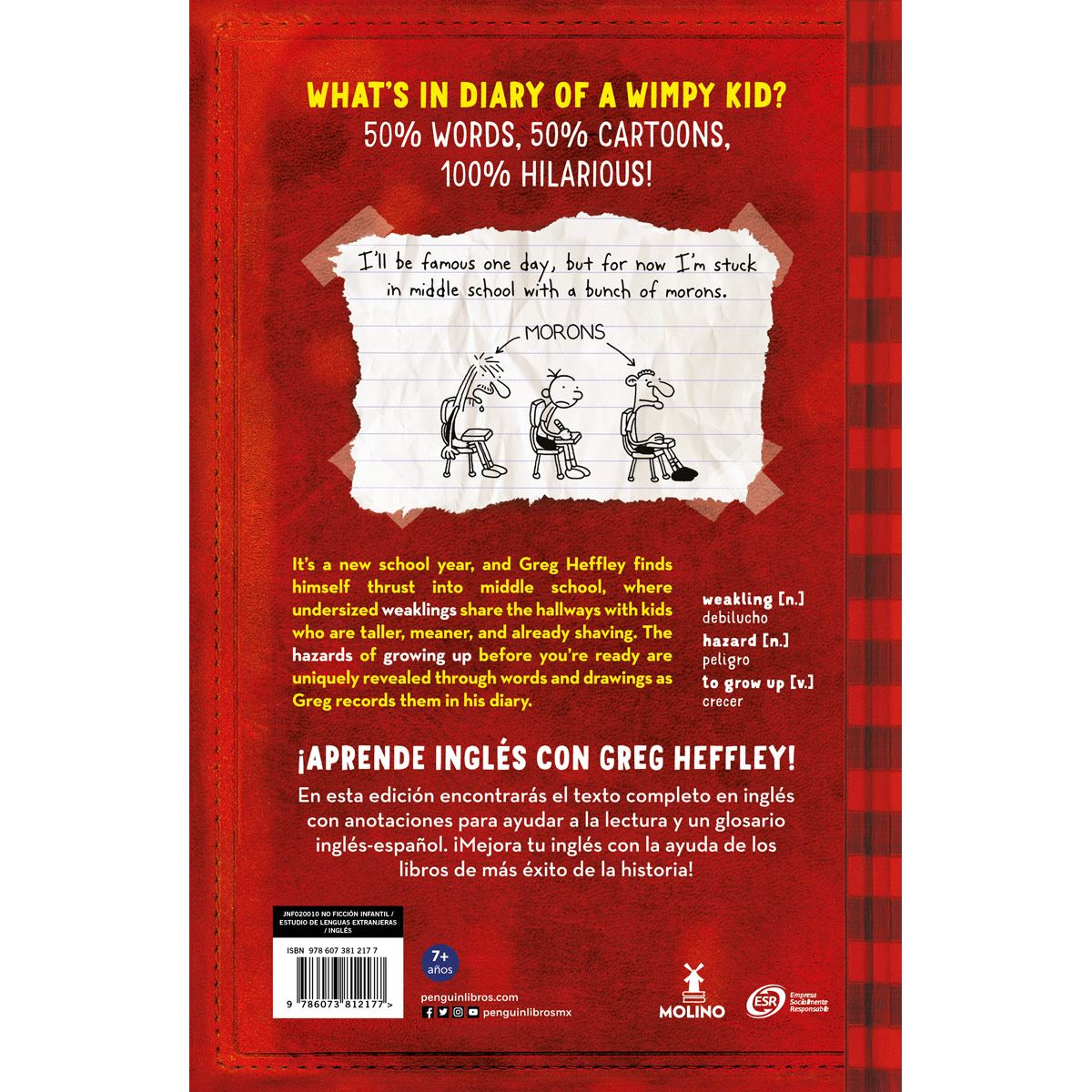 Diario de Greg 1. English learner edition