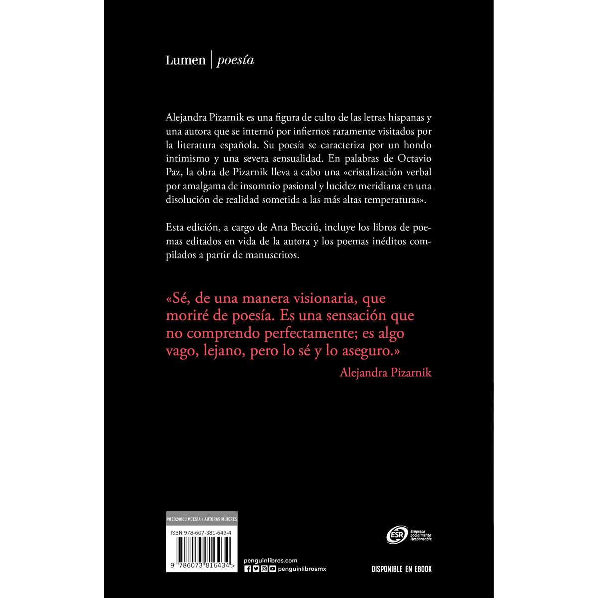 Alejandra Pizarnik. Poesía completa