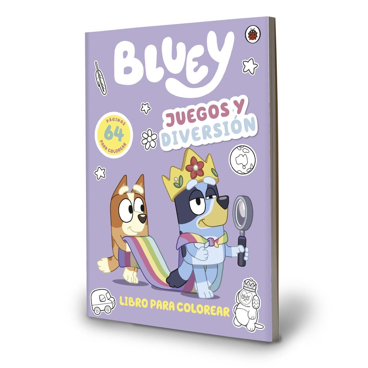 Bluey: juegos y diversión. libro para colorear
