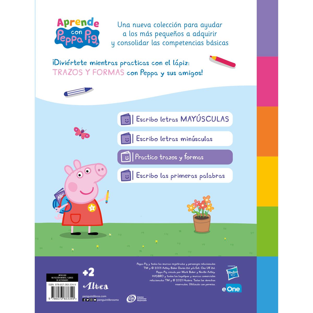 Aprendo con Peppa. Practica con el lápiz: trazos y números