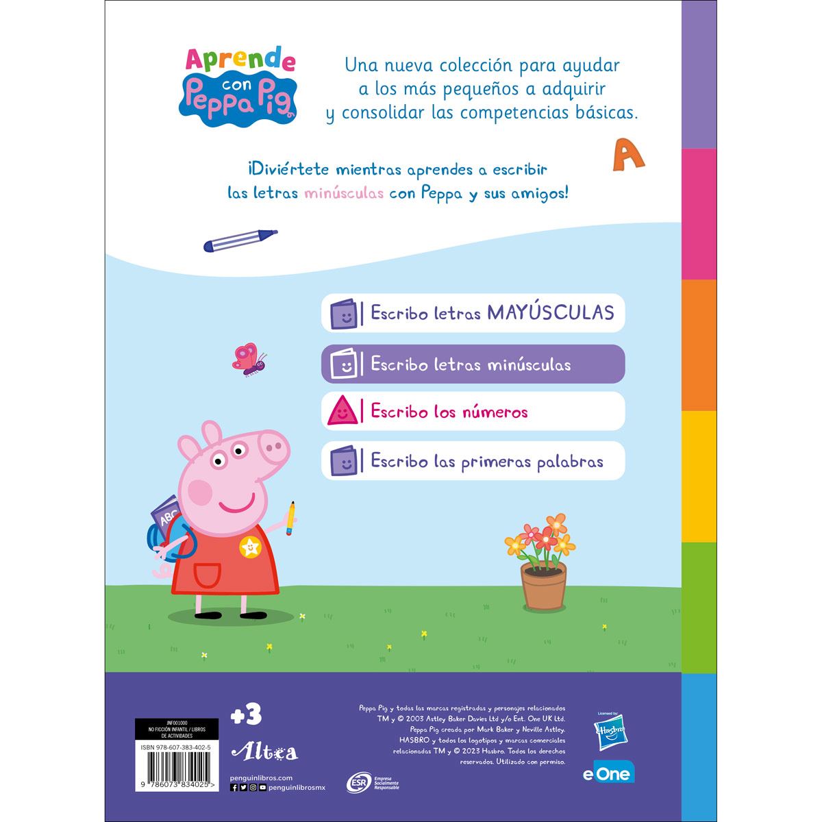 Aprende Lengua con Peppa Pig. Escribo letras minúsculas