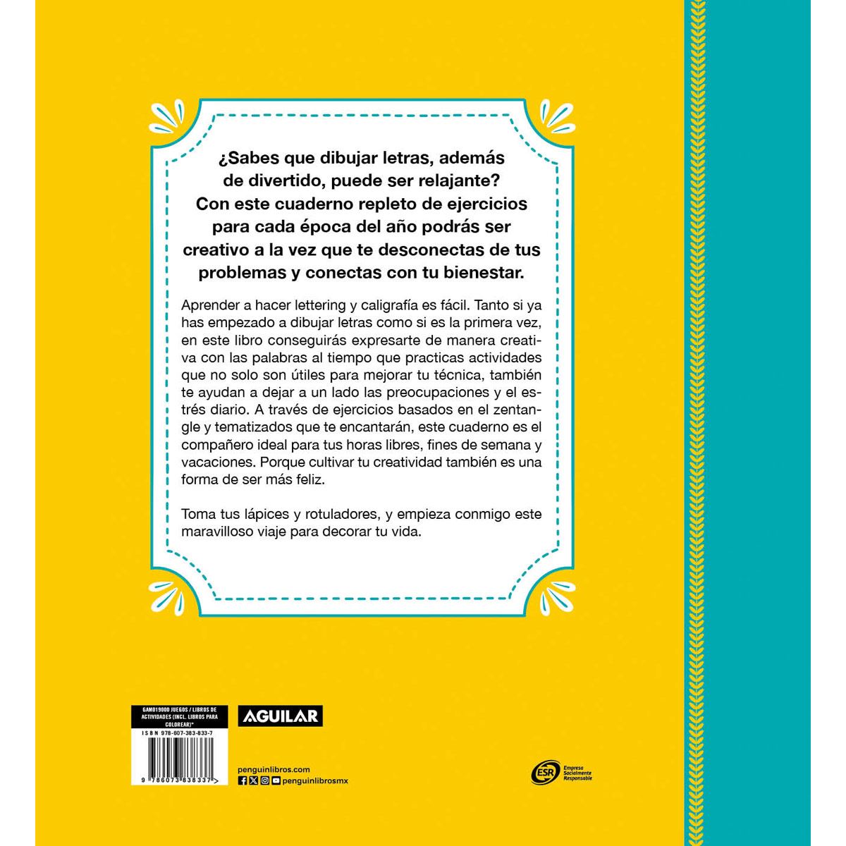 Cuaderno de Lettering y Caligrafía para relajarse todo el año