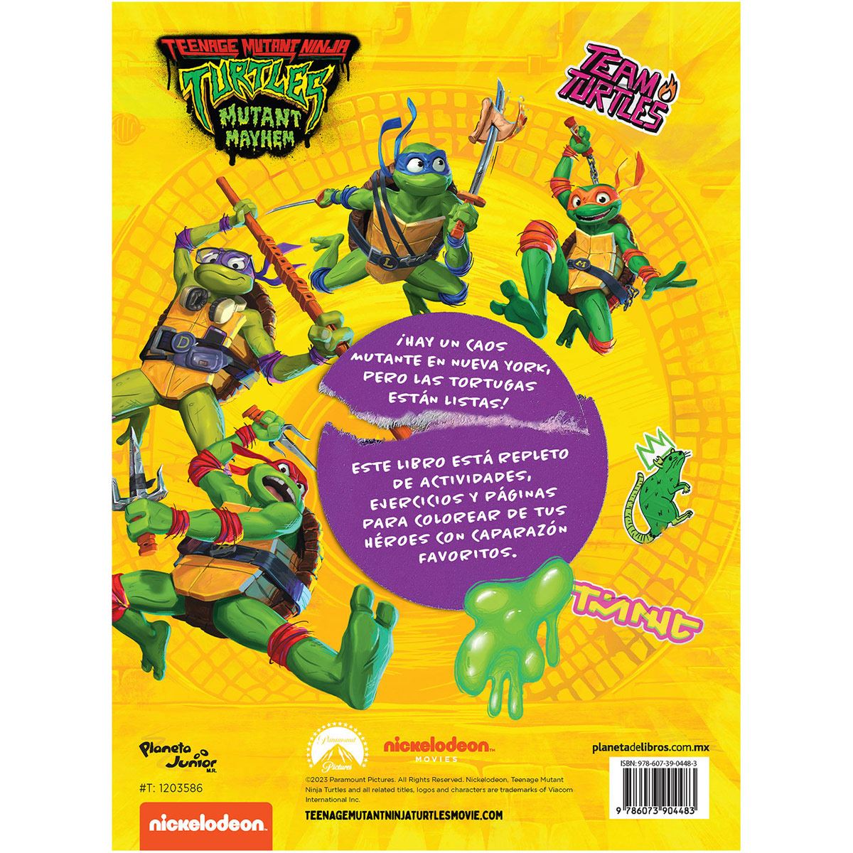 Tortugas Ninja. Caos mutante. Coloreo ninja