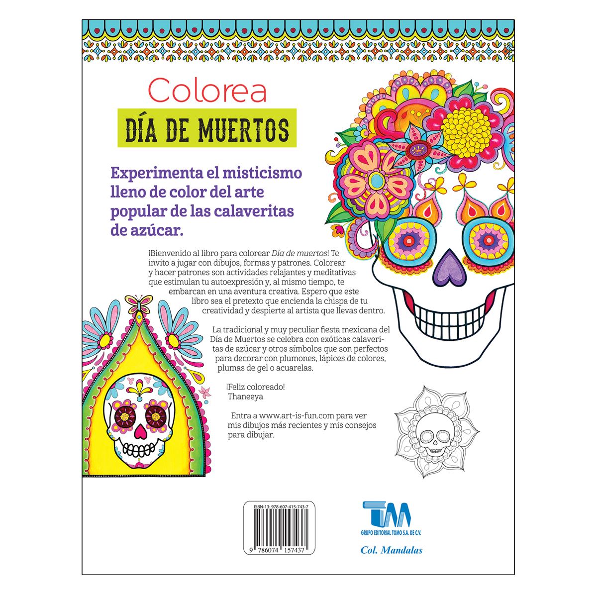Colorea Día de Muertos