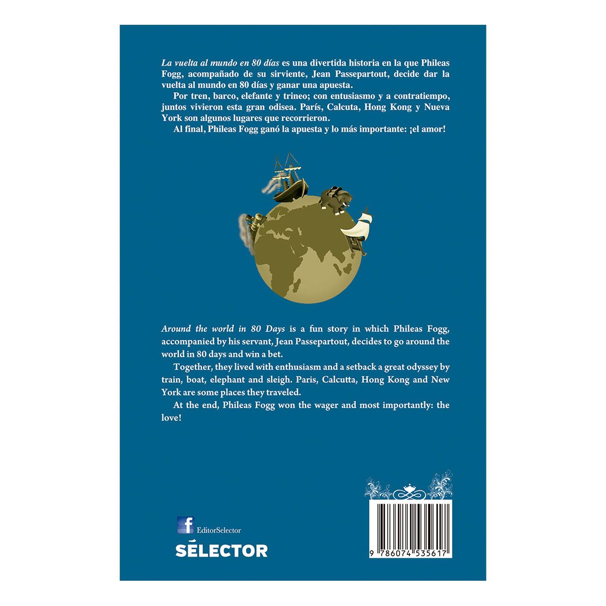 Vuelta al mundo en 80 días   (bilingüe)
