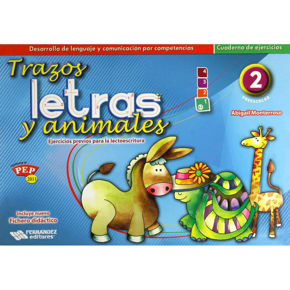 Trazos, Letras Y Animales 2. Cuaderno De Ejercicio (Espiral)