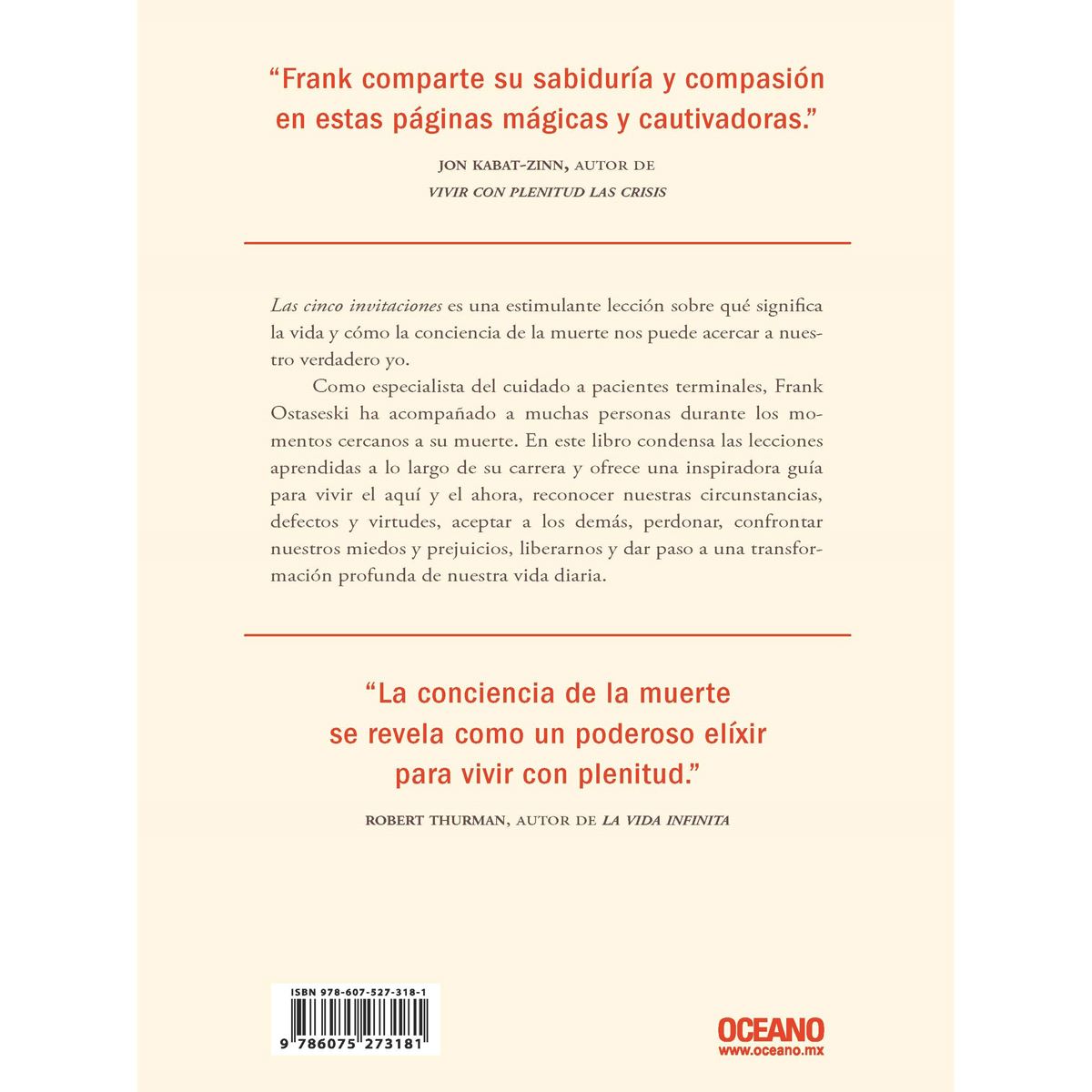 Las cinco invitaciones. Descubre lo que la muerte puede enseñarnos sobre la vida plena