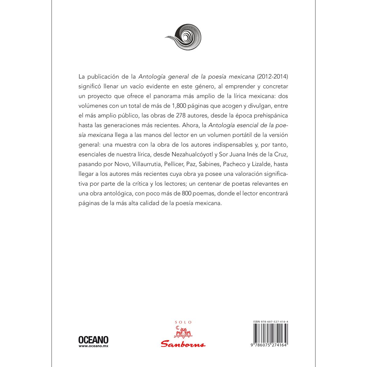 Antología esencial de la poesía mexicana (edición Sanborns)
