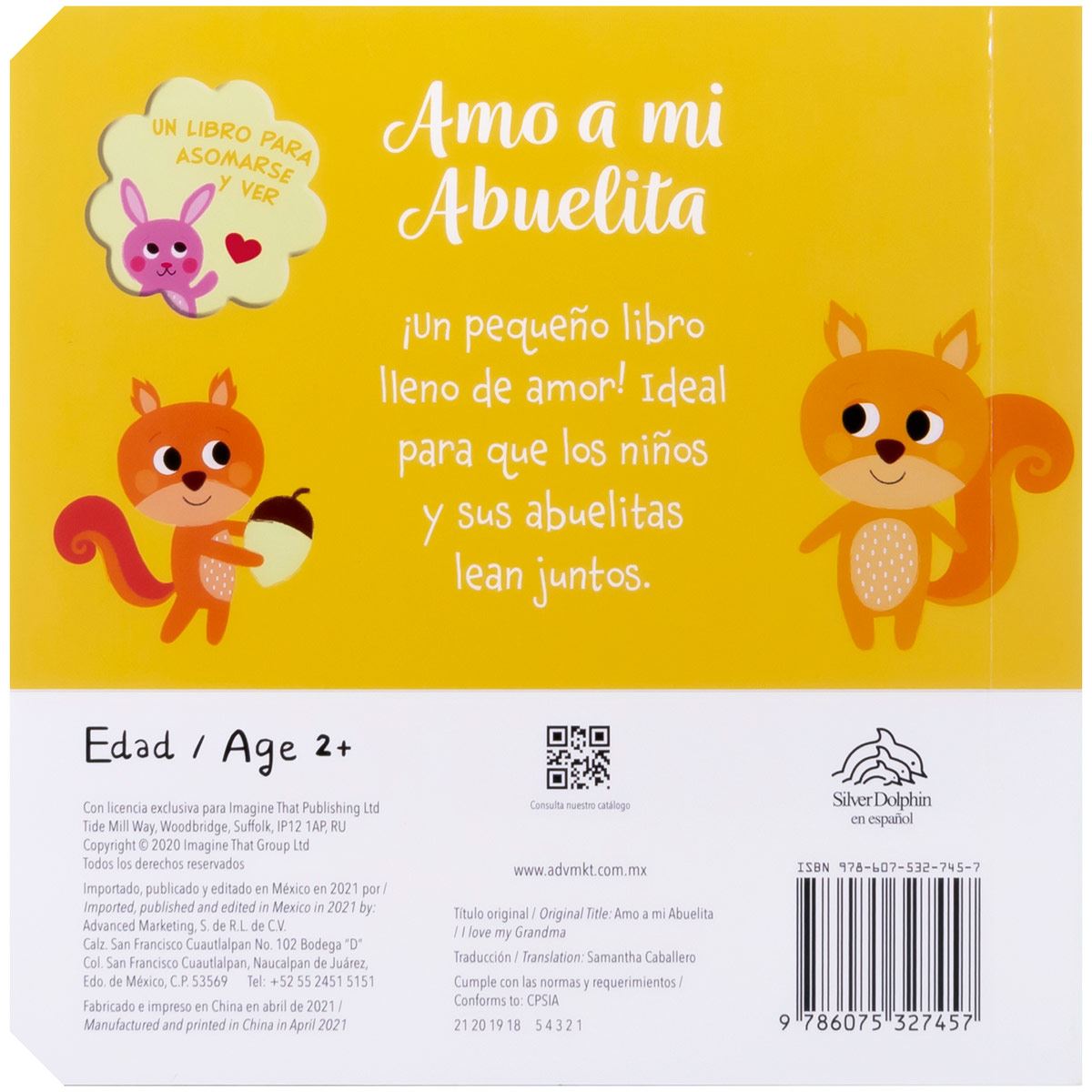 Amo a mi abuelita, un libro para asomarse y ver