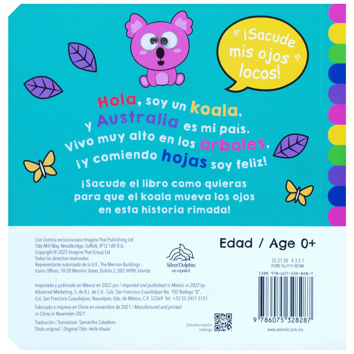 ¡hola koala!, ¡sacude mis ojos!