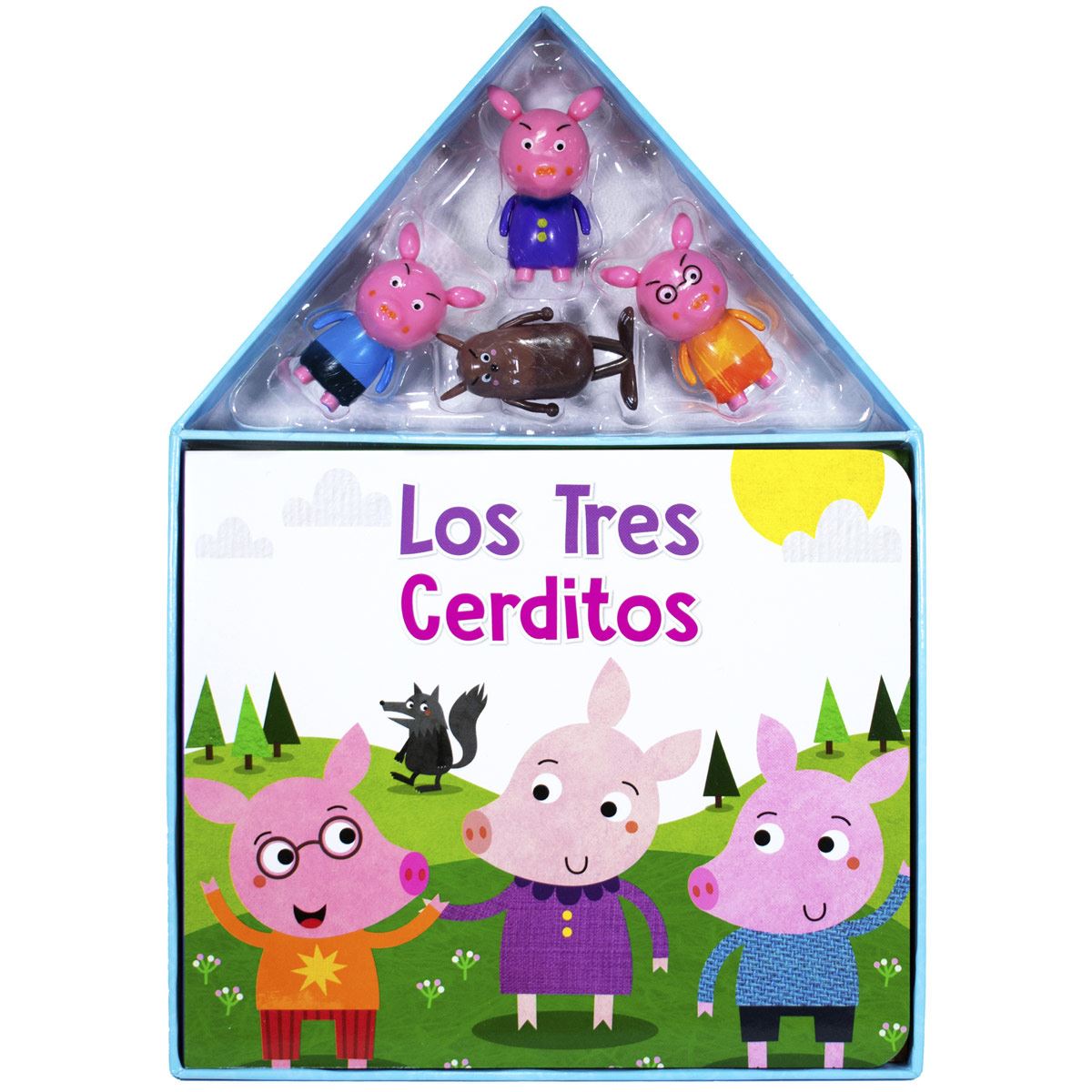 Libros con figuras: Los tres cerditos