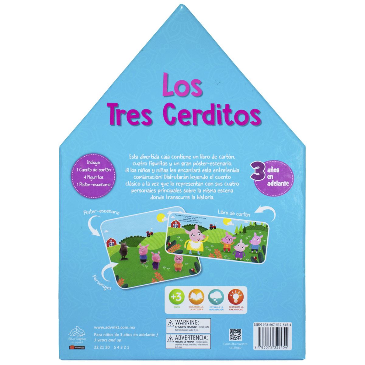 Libros con figuras: Los tres cerditos