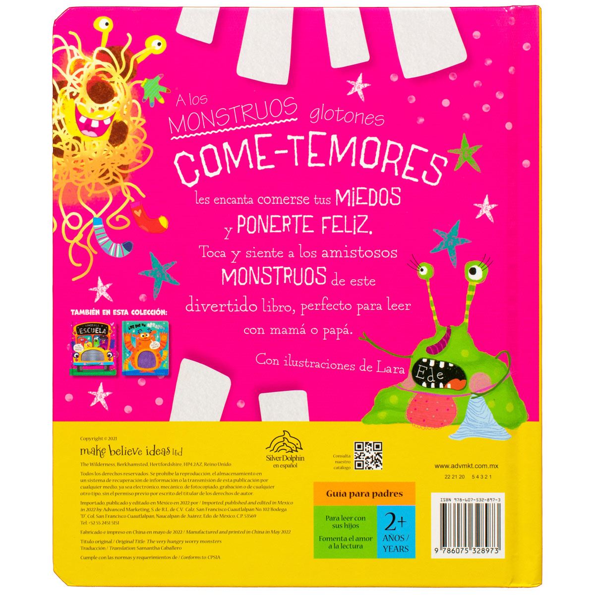 Para tocar y sentir los monstruos glotones come temores