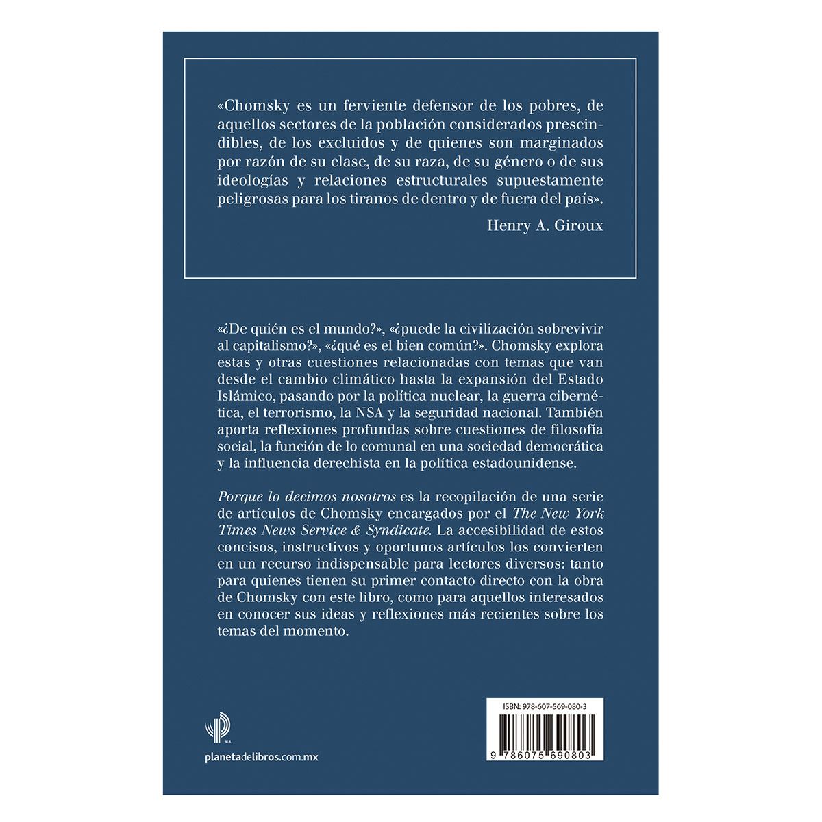 Porque lo decimos nosotros