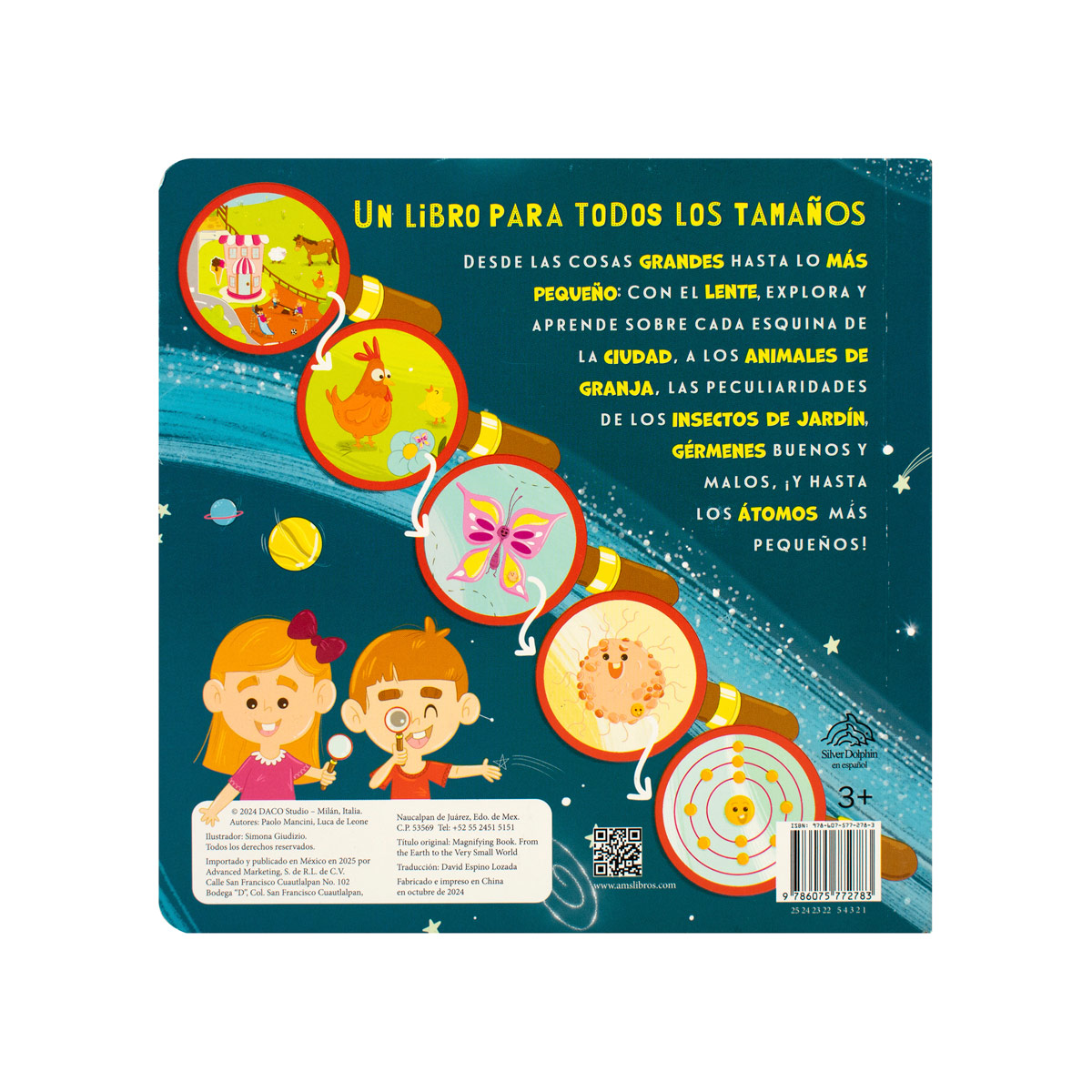 Mi libro con lupa desde la tierra hasta el mundo microscópico.