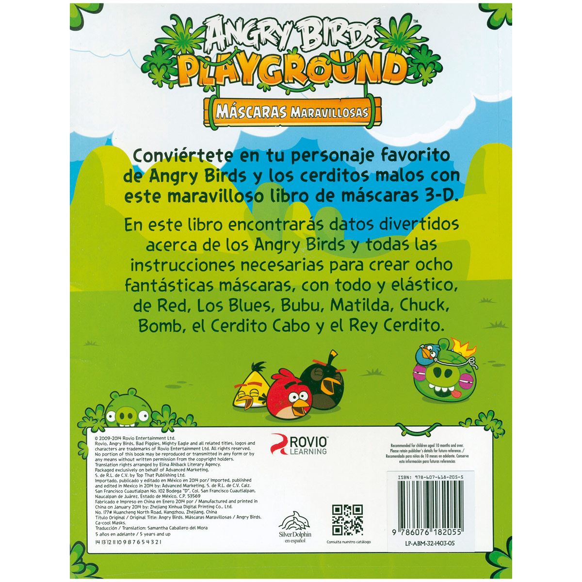 Angry birds playground: mascaras maravillosas