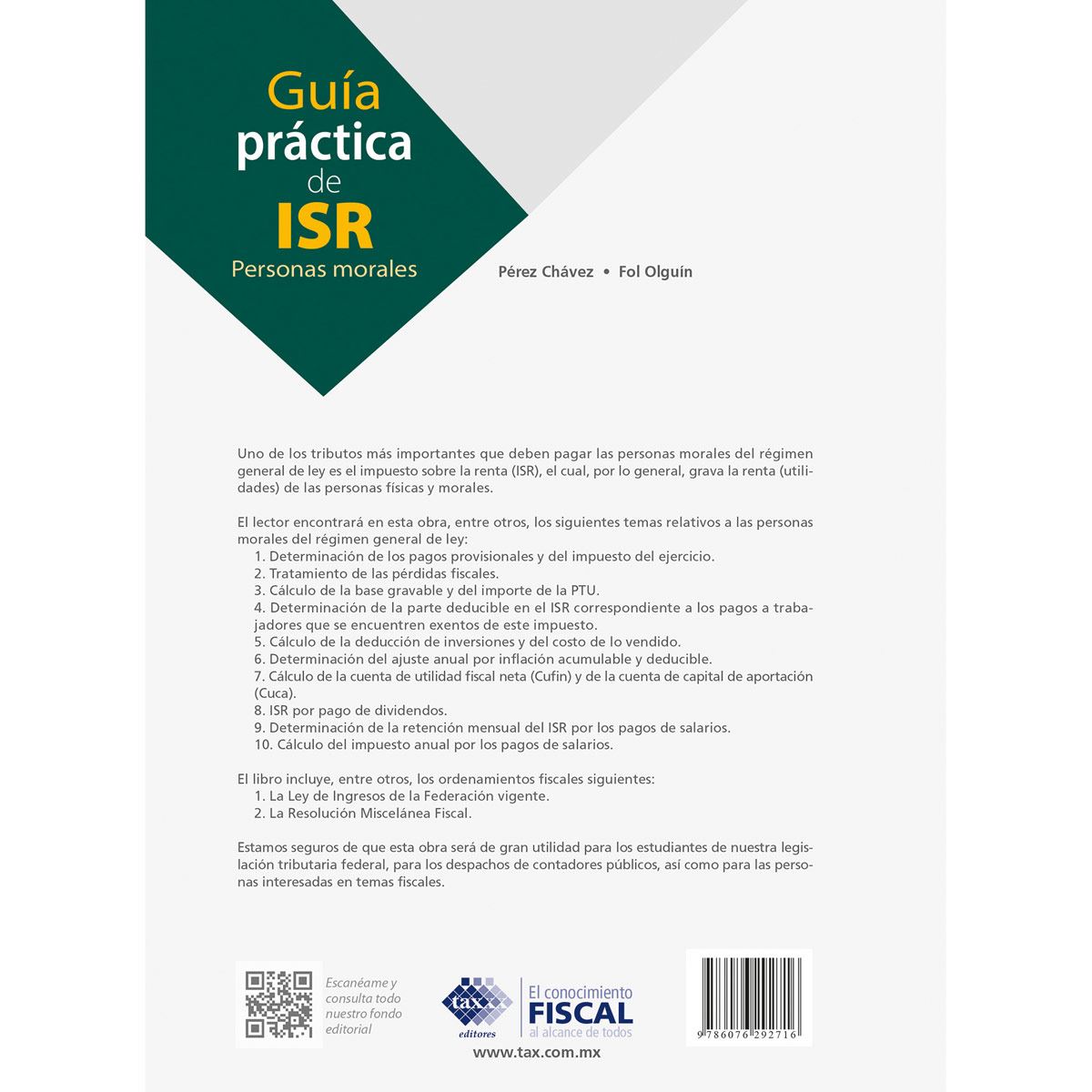 Guía práctica de ISR. Personas morales