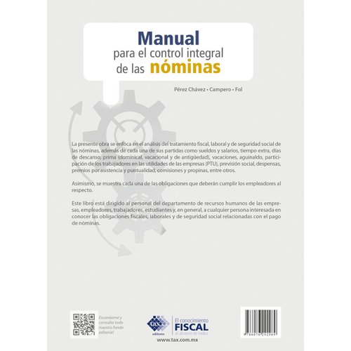 Manual para el control integral de las n&#243;minas